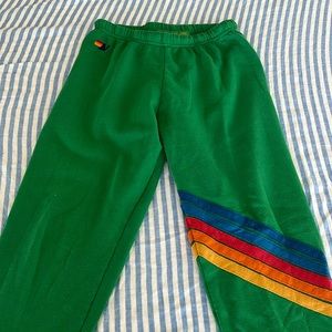 green aviator nation sweatpants